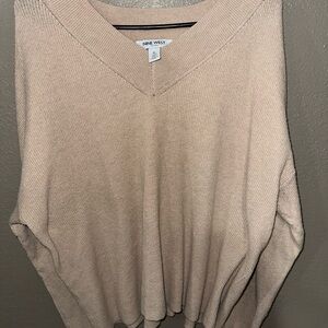 Nine West Women's Beige V-Neck Sweater